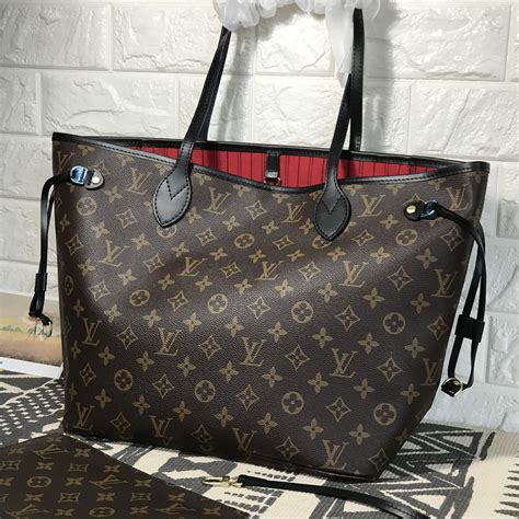 louis vuitton monogram brown leather bag|louis vuitton monogram bag neverfull.